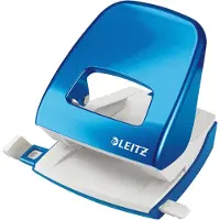 Leitz WOW - Hullstanser - 30 ark / 3 mm - metall - blå metallic