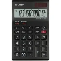 Sharp EL-124TWH - Skrivebordskalkulator - 12 siffer - Solcellepanel, minnebatteri (EL124TWH)