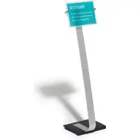 Durable 481823, Informasjonsvisning, A4, Akryl, Sølv, Horisontal/vertikal