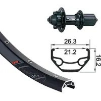 Xlc Rodi Black Rock Evo 26´´ 6b Disc Mtb Bakhjul