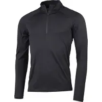 Lundhags Gimmer Merino Lt Ms 1/2 Zip, mellomlag, herre, svart