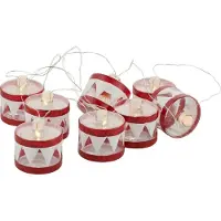 Sirius Home Elly, Juletrepynt, Rød, Gjennomsiktig, AA, 40 mm