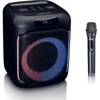 Lenco Kompakt IPX4 Bluetooth Partyhøyttaler med trådløs mikrofon