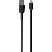 Puro Elektrik Puro Soft USB-A - Lightning-kabel 1,5 m silikon - svart