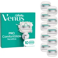 Gillette Venus Pro ComfortGlide Sensitive barberblad 10 stk Rustfrit stål Kvinder