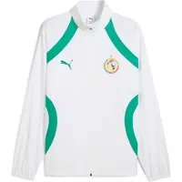 Puma Senegal 2025 Pre-match Woven Jacket Men, Clothing, White/Sport Green, S