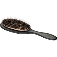 Lenoites Wild Boar Hair Brush with Cleaning Tool Black