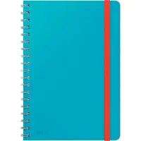 Leitz Cosy - Notisbok - spiralbundet - B5 (176 x 250 mm) - 80 ark / 160 sider - rutet - calm blue - laminert kartong