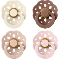 BIBS Böhmen Smokker - Str. 1 - 4-pack - Rund - Blush Mix - - 0-6 md - Smokk