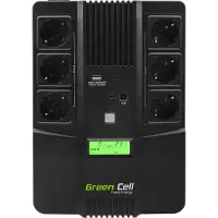 Green Cell AiO - UPS - AC 220/230/240 V - 480 watt - 800 VA - 9 Ah - USB - utgangskontakter: 6