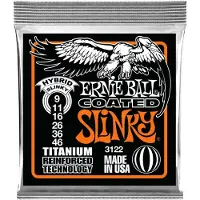 Ernie Ball 3122 Hybrid Slinky Coated Titanium Set 9-46