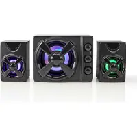 Nedis Spillhøyttalere med subwoofer og RGB-belysning