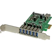 StarTech.com 7-porters Pcie Usb 3.0-kort Std & Lp