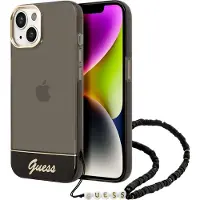 GUESS GUHCP14MHGCOHK iPhone 14 Plus 6,7" svart / svart hardcase Translucent Pearl Strap