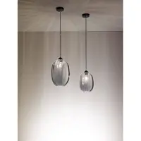 FABAS LUCE Infinity pendellampe i glass, enkeltlys, Ø 20 cm