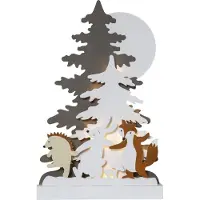 Star Trading LED-dekobelysning Forest Friends hare rev pinnsvin