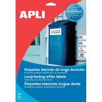 APLI 1228 Etiketter Flerbruksetikett 210x297 Mm