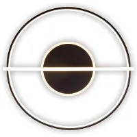 Näve LED-taklampe Brendan, Ø 54 cm svart