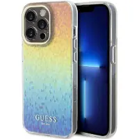 GUESS IML Faceted Mirror Disco Iridescent-etui for iPhone 15 Pro - flerfarget