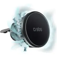 SBS TESUPFANWIR15W mobilholder til bil, 15 W trådløs lading, kjølevifte, svart