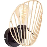 TRIO Messingfarget LED-bordlampe Curtis