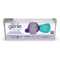 Litter locker Litter Genie EasyRoll kattesand-avfallsbøtte, grå - Tilbehør: Refillkassett for Litter Genie EasyRoll (UTEN bøtte)