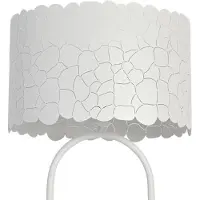 LINDBY Aralena gulvlampe, hvit, metall, høyde 143,5 cm