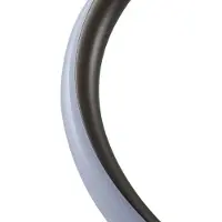LINDBY LED-gulvlampe Spiraali, grå, tre, høyde 133 cm