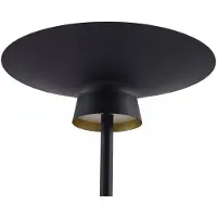 LINDBY LED-gulvlampe Norvind, svart, metall, 1 lyskilde