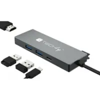 Techly Iusb32c-hub4hpd Hub