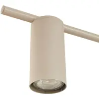 LINDBY taklampe Marilou, beige, 4 lyskilder, Ø 70 cm