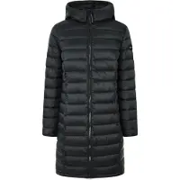 Pepe Jeans for woman. PL402442 Ammy Long black jacket Ammy Long (XS), Casual, Polyamide, Sustainable