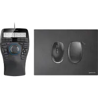 3DConnexion SpaceMouse Enterprise Kit 2 - 3D-mus - ergonomisk - høyre- og venstrehåndet - 31 knapper - kablet