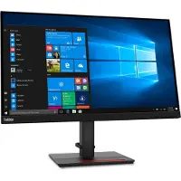 Lenovo ThinkVision T27q-20 - LED-skjerm - 27" - 2560 x 1440 QHD @ 60 Hz - IPS - 350 cd/m² - 1000:1 - 4 ms - HDMI, DisplayPort - ravnsort - for Thin...