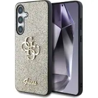 GUESS Guhcs25shg4sgd Samsung Galaxy S25 Gold Telefondeksel