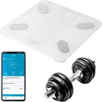 Adler Smart badevekt med 18 helseanalyser og Tuya-app - Hvit