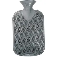 Fashy Hot Water Bottle Check Half-Lamella in Anthracite
