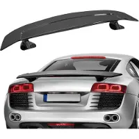 Vevor GT Wing bilspoiler, 46,3 tommers universalspoiler, kompatibel med de fleste sedaner og coupéer, høystyrke ABS-materiale, bakspoilervinge, racingspoiler BGW/JDM Drift blank svart