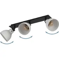 Eglo Matlock downlight, lengde 74 cm, grå/svart, 3 lyskilder.