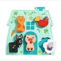 Djeco Puslespill - Tre - 5 Brikker - Mouki - - OneSize - Puslespill