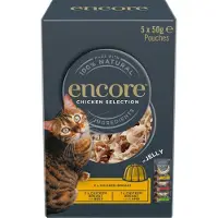 Encore Cat Jelly Pouch Mix 20 x 50 g - Kyllingutvalg 1 (3 varianter)