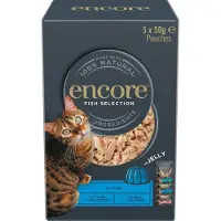 Encore Cat Jelly Pouch Mix 20 x 50 g - Fiskeutvalg