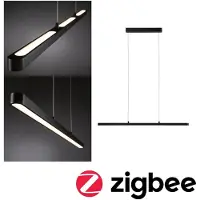 Paulmann LED-pendellampe Lento, opp/ned, CCT, dimbar, svart