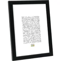 Deknudt S41JL2, Fotoark kartong, Glass, Tre, Sort, Enkel bilderamme, Bord, Vegg, 29,7 x 42 cm, Rektangulær