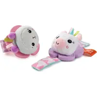 Bright Starts Biterangle - 2-pack - Unicorn &amp; Lama - - OneSize - Bitering