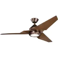Kichler LED-takvifte Jade, bronse, stillegående, Ø 152 cm, 60 W