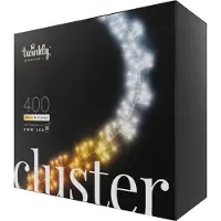 Twinkly LED-lyslenke, CCT, svart, 400 lys, 6 m