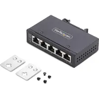 StarTech.com 5-Port Unmanaged Industrial Ethernet Switch - IP30 - TAA - switch - 5 ports - unmanaged - TAA Compliant