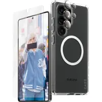 PanzerGlass CARE by Urban Combat - Baksidedeksel for mobiltelefon - 3-i-1 - MagSafe-samsvar - 100 % resirkulert polykarbonat, 100 % resirkulert termoplastisk polyuretan (TPU) - gjennomsiktig, hvit -