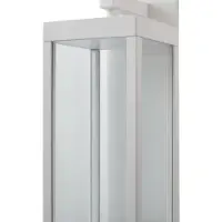 LUCANDE utendørs LED-vegglampe, Ferdinand, hvit, metall, 38 cm